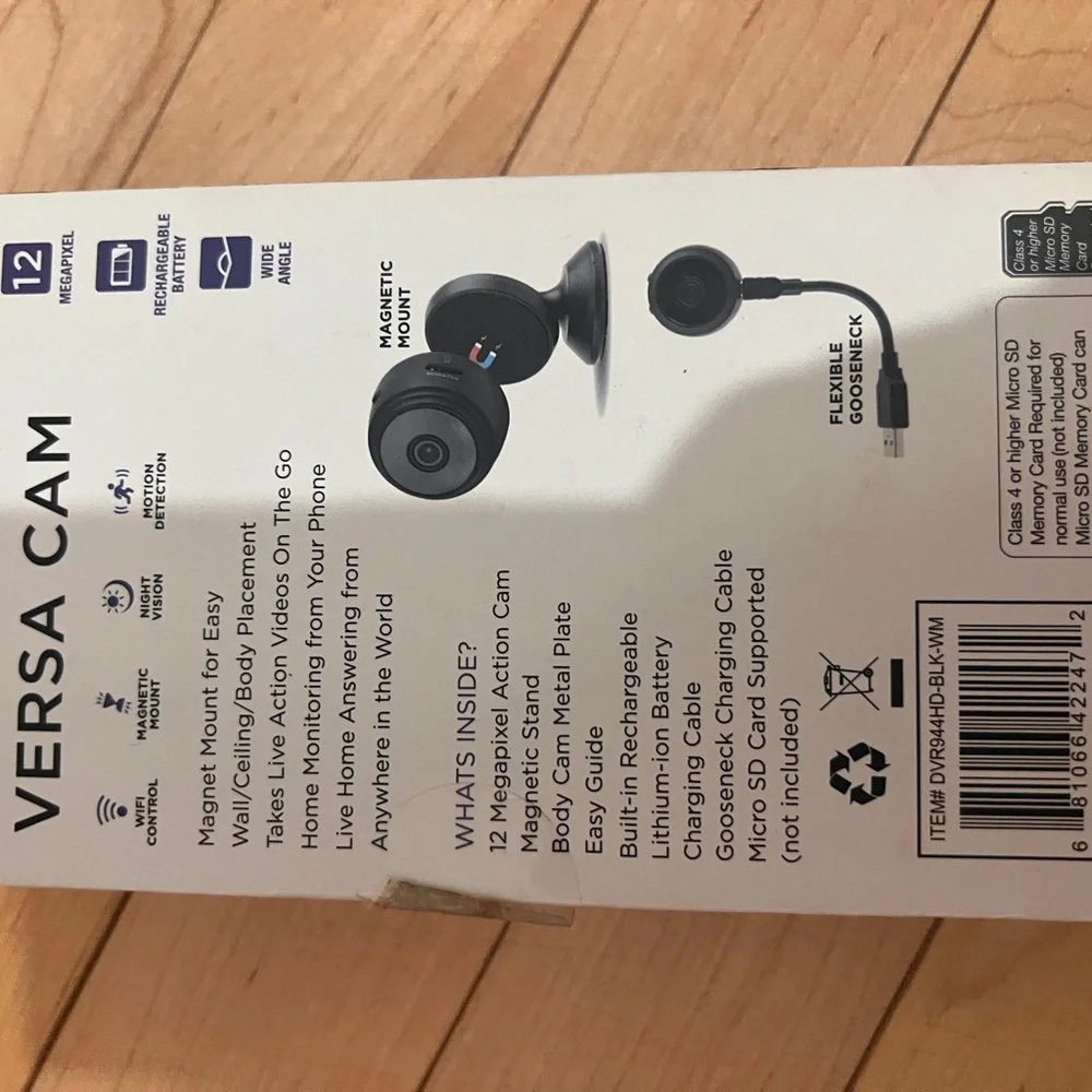 Versa Cam Black Security Camera
